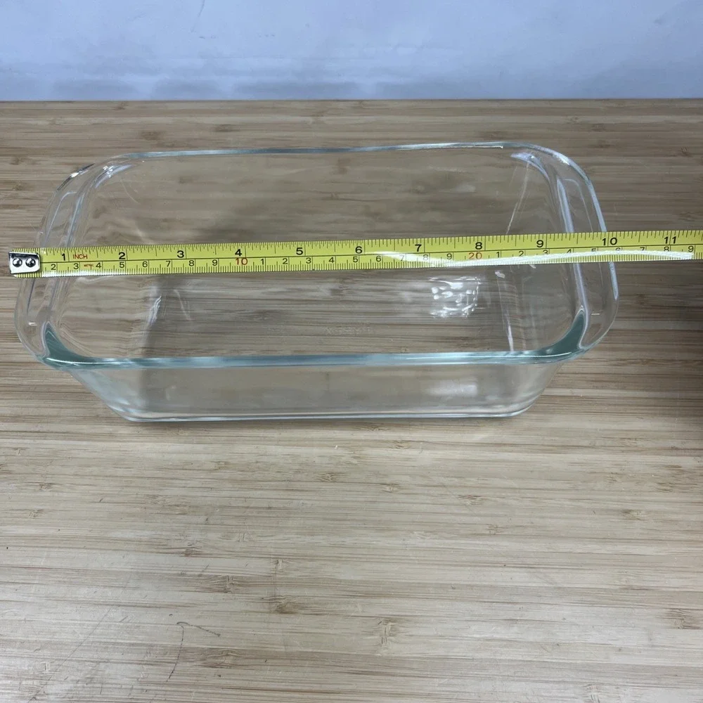 Pyrex 213 Clear Glass Loaf Pan 1.5L Vintage Corning USA Baking Dish 8.5 x 4.5
